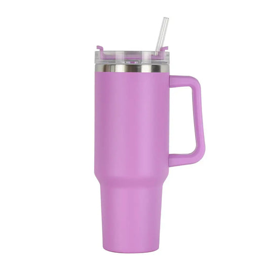 40 oz Travel Mugs Quencher Vacuum Insulated Handle Tumbler with Lid and Straw