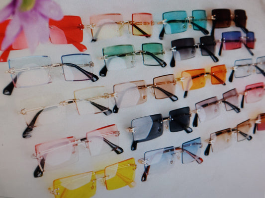 Unisex Rimless Designer Sunglasses