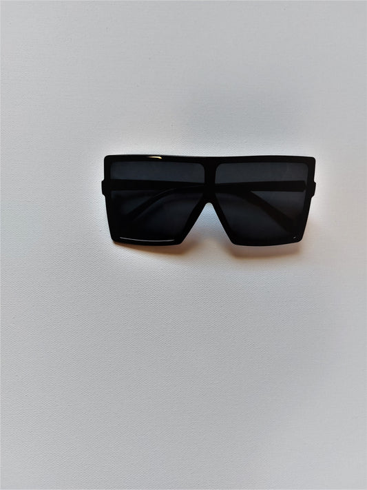 Oversize Black Square Unisex Sunglasses