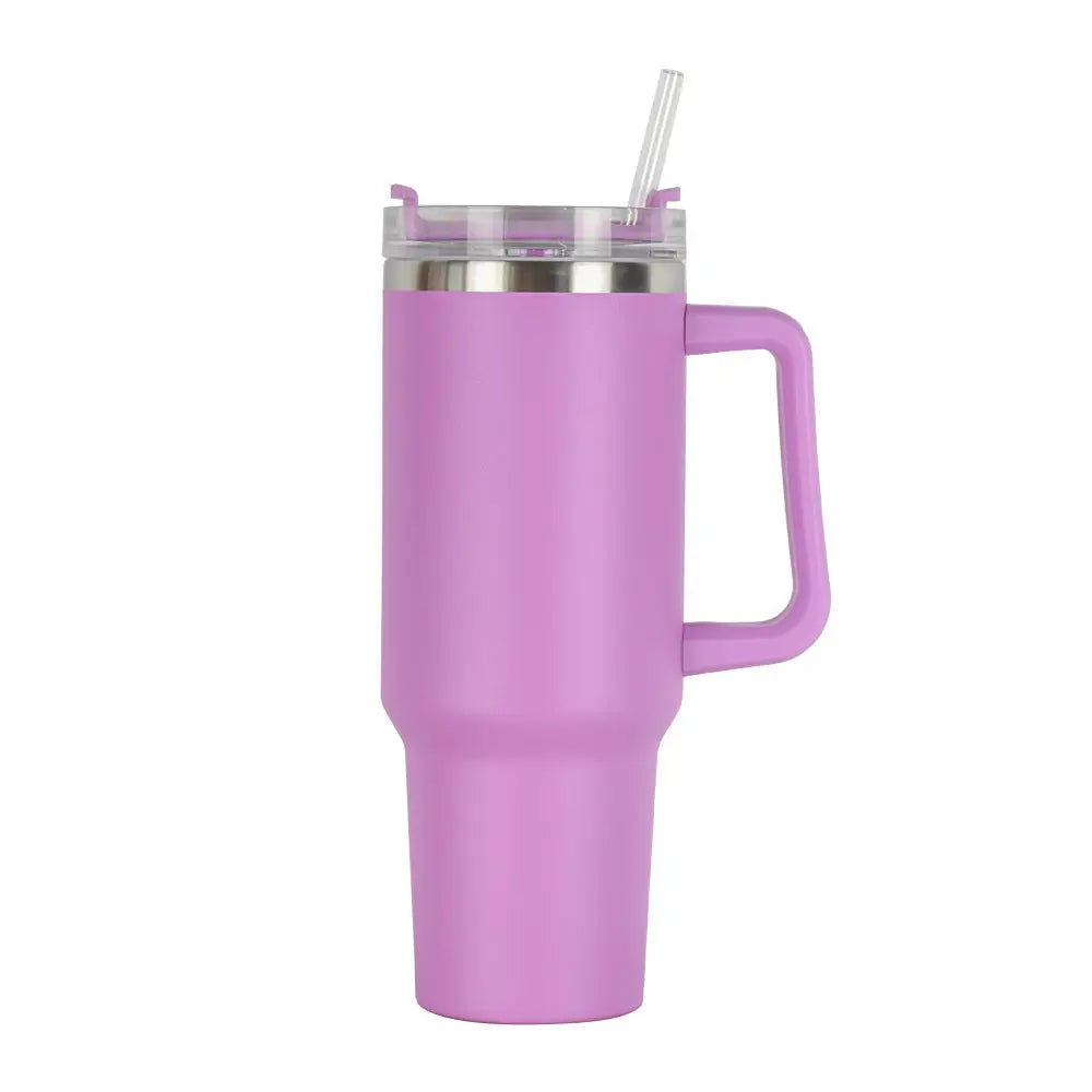 40 oz Travel Mugs Quencher Vacuum Insulated Handle Tumbler with Lid an ...