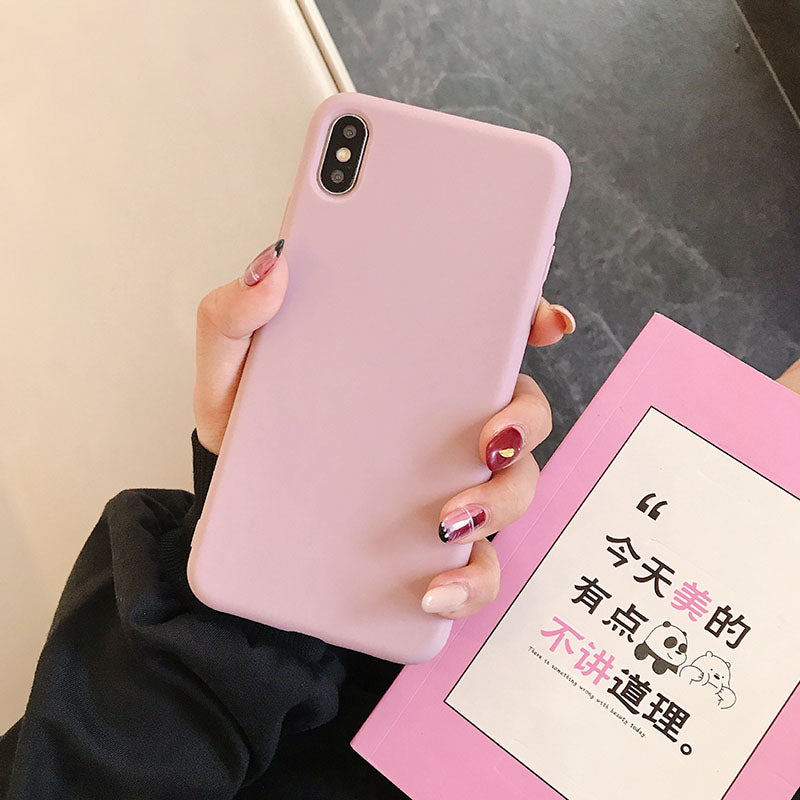 Soft Silicone Phone Cases/Candy Color for I Phones